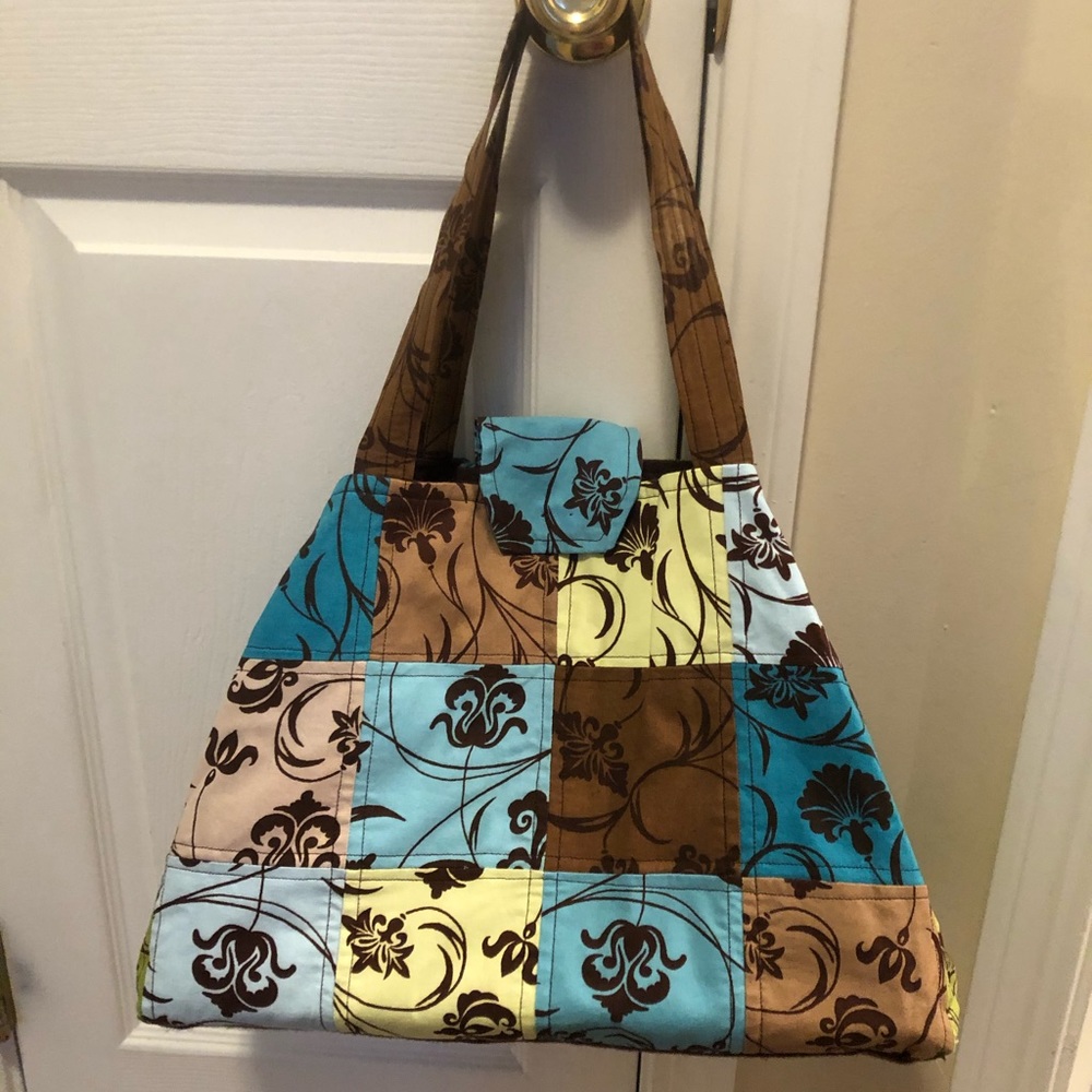 Super colorful handmade tote bag!